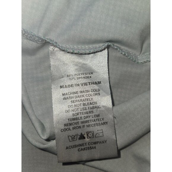 Footjoy FJ Mens Green Houndstooth Lisle Golf Polo Small - Picture 5 of 7